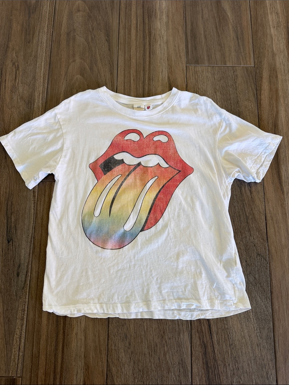 H&M The Rolling Stones White Tee. Women’s Size Medium